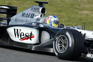 Images Dated 19th January 2002: Formula One Testing: Alex Wurz McLaren Mercedes MP4 / 17