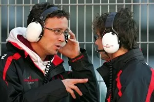 Images Dated 15th November 2007: Formula One Testing: Andreas Zuber Honda and Luca Fillipi Honda