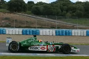 Images Dated 12th December 2002: Formula One Testing: Antonio Pizzonia Jaguar Racing R3