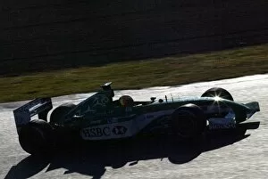 Images Dated 22nd January 2003: Formula One Testing: Antonio Pizzonia tested the Jaguar R3