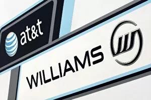 Logo Collection: Formula One Testing: at&t Williams logo: Formula One Testing, Day Two, Jerez, Spain, 23 July 2008