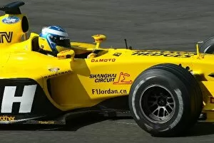 Images Dated 4th September 2003: Formula One Testing: Bjorn Wirdheim tests the Jordan Ford EJ13 for the first time