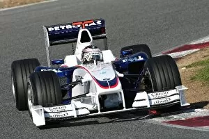 Images Dated 17th November 2008: Formula One Testing: Christian Klien BMW Sauber F1 2009 Interim Car