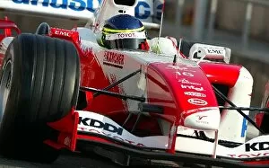 Images Dated 5th February 2004: Formula One Testing: Cristiano Da Matta Toyota TF104