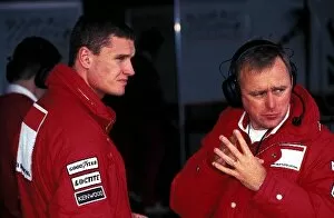 Images Dated 30th June 2004: Formula One Testing: David Coulthard McLaren talks with his engineer David Brown McLaren