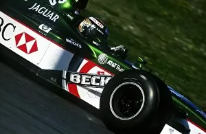 Images Dated 12th February 2001: Formula One Testing: Eddie IrvineJaguar Cosworth R2