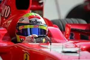 Images Dated 22nd February 2007: Formula One Testing: Felipe Massa Ferrari F2007 does a practice pitstop
