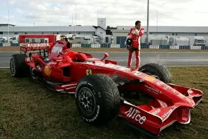 Images Dated 14th January 2008: Formula One Testing: Felipe Massa Ferrari F2008 off the circuit