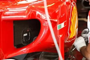 Abu Dhabi Gallery: Formula One Testing: Ferrari F10 side pod detail