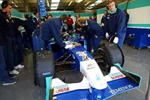 Images Dated 19th September 2002: Formula One Testing: Heinz-Harald Frentzen prepares for his first test with Sauber Petronas at