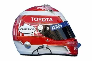 Images Dated 20th February 2009: Formula One Testing: The helmet of Kazuki Nakajima Williams