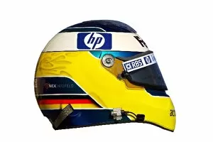 Images Dated 1st February 2005: Formula One Testing: The helmet of Nick Heidfeld Williams