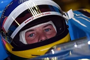 Images Dated 15th September 2004: Formula One Testing: Jacques Villeneuve tests the Renault R24 for the first time