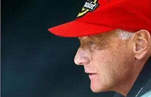 Team Principal Gallery: Formula One Testing: Jaguar Team Principal Niki Lauda is disappointed with the handling