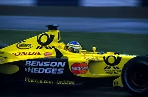 Images Dated 20th September 2001: Formula One Testing: Jean Alesi Jordan EJ11 finished day 2 of the test 2nd fastest overall