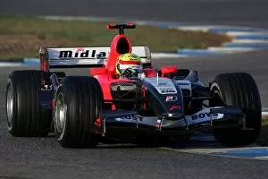 Images Dated 8th December 2005: Formula One Testing: Jeffrey van Hooydonk tests for MF1 Racing
