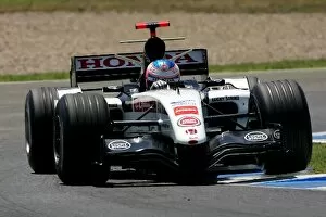 Images Dated 13th July 2005: Formula One Testing: Jenson Button BAR Honda 007 ran with airbox winglets