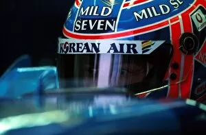 2001 Gallery: Formula One Testing: Jenson Button Benetton Renault B201 scored the 7th fastest time on day 2