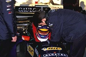 Images Dated 24th September 2009: Formula One Testing: Jenson Button prepares for his first F1 test for Prost
