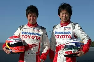 Images Dated 6th December 2006: Formula One Testing: Kamui Kobayashi Toyota Young Driver and Kohei Hirate Toyota Young Driver