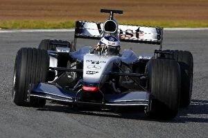 Images Dated 18th July 2002: Formula One Testing: Kimi Raikkonen has his first run in the new McLaren MP4 / 17