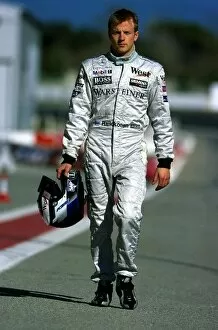 Images Dated 12th February 2002: Formula One Testing: Kimi Raikkonen: Formula One Testing, Barcelona 4 - 8 February 2002