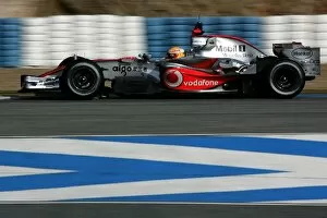 Images Dated 12th February 2007: Formula One Testing: Lewis Hamilton Mclaren MP4 / 22