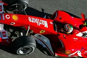 Images Dated 11th December 2003: Formula One Testing: Luca Badoer Ferrari F2002