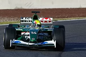 Formula One Testing: Mark Webber tested the new Jaguar R4