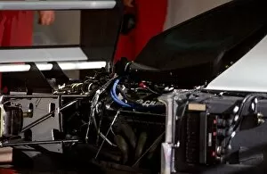 1993 Collection: Formula One Testing: McLaren is evaluating the Chrysler / Lamborghini V12 engine as a possible