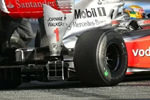 Images Dated 16th March 2009: Formula One Testing: Mclaren run with a monitoring device on the rear diffuser