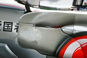 Images Dated 19th September 2008: Formula One Testing: McLaren sidepod detail