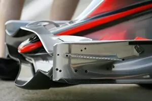 Images Dated 19th September 2008: Formula One Testing: McLaren front wing detail