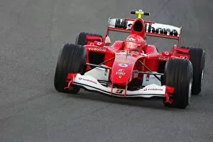 Images Dated 10th January 2006: Formula One Testing: Michael Schumacher Ferrari F2005 with a V8