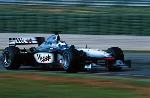 Images Dated 9th February 2001: Formula One Testing: Mika Hakkinen McLaren Mercedes MP4-16