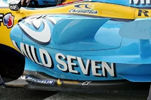 Images Dated 12th January 2006: Formula One Testing: The new Renault R26 side pod and wing nuts