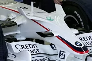 Valancia Gallery: Formula One Testing: New winglets on the front wing of Nick Heidfeld BMW Sauber F1.08