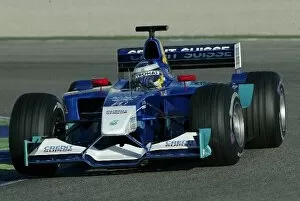 Images Dated 26th November 2002: Formula One Testing: Nick Heidfeld tests the Sauber Petronas C21