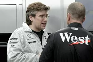 Images Dated 9th January 2004: Formula One Testing: Pat Fry McLaren engineer