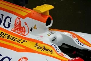 Images Dated 19th January 2009: Formula One Testing: Renault R29 airbox detail