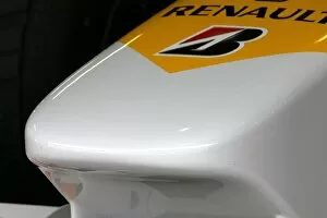 Images Dated 21st January 2009: Formula One Testing: Renault R29 nose cone