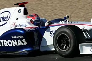 Images Dated 11th December 2008: Formula One Testing: Robert Kubica BMW Sauber 2009 Interim Car