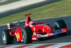 Formula One Testing: Rubens Barrichello Ferrari 2002