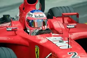 Images Dated 20th July 2001: Formula One Testing: Rubens Barrichello Ferrari F1 2001