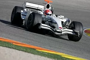 Images Dated 23rd January 2008: Formula One Testing: Takashi Kogure Honda RA107