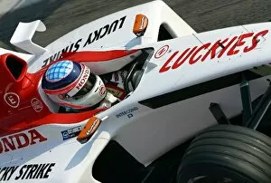 Images Dated 17th January 2003: Formula One Testing: Takuma Sato makes his first test in the new BAR Honda 005