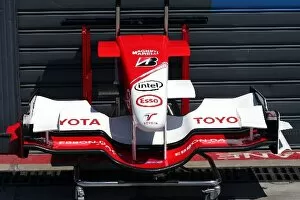 Images Dated 14th June 2006: Formula One Testing: Toyota TF106 front wing detail