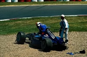 Formula One World Championship: 1st corner accident with Jarno Trullis Prost hitting Jean Alesis Sauber