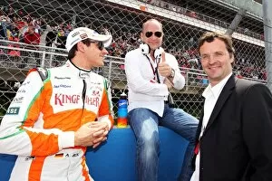 Images Dated 10th June 2010: Formula One World Championship: Adrian Sutil Force India F1 with his manager Manfred Zimmerman