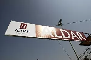 Images Dated 28th October 2009: Formula One World Championship: Aldar signage